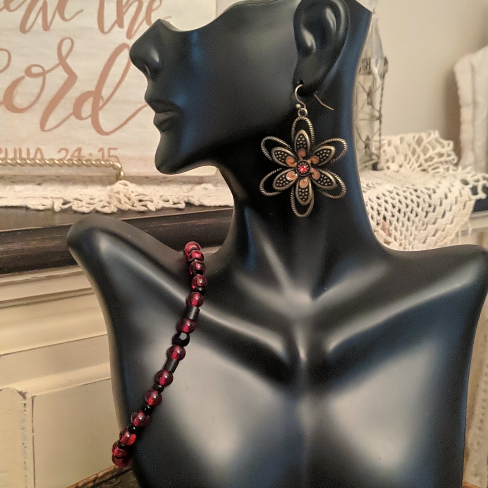 Mixed Metal Stunning Drop Earrings - image 5